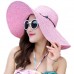  Floppy Sun Hat Foldable Big Brim Straw Hat Roll Up Beachwear Cap   eb-31202392